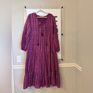 Oliphant Long tiered Tassel Dress